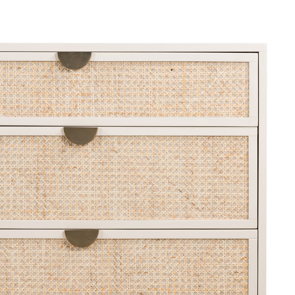 Luella 6 Drawer Dresser In Matte Alabaster