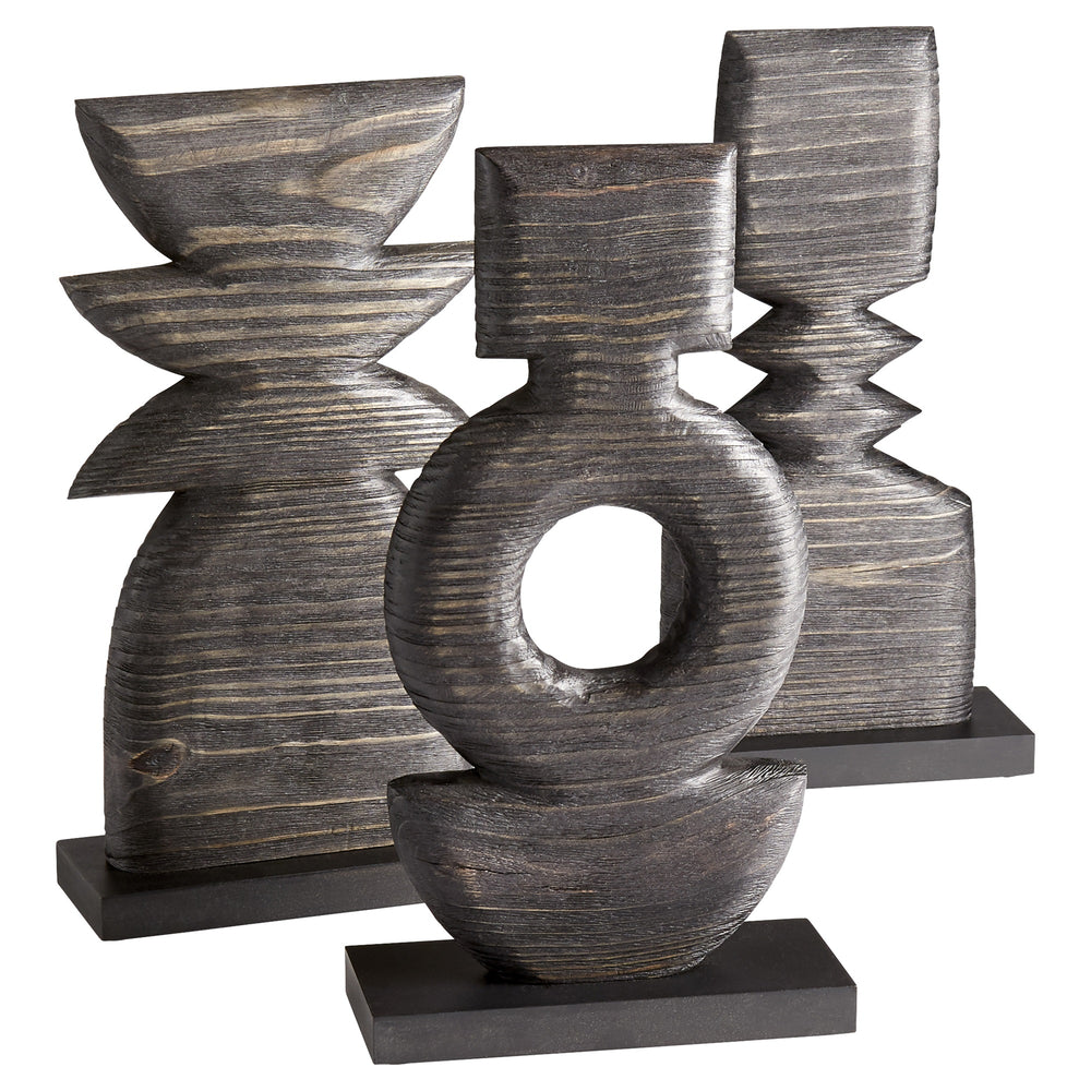 Dark Oval Sculpture | Black