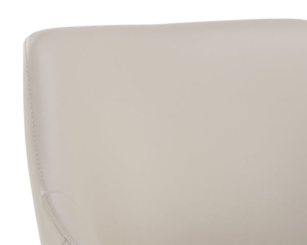 GALEN DINING ARMCHAIR - LINEA LIGHT GREY LEATHER