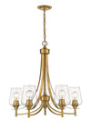 Joliet 5 Light Chandelier in Olde Brass Finish