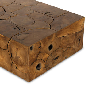 Tomlin Outdoor Coffee Table In Teak Root