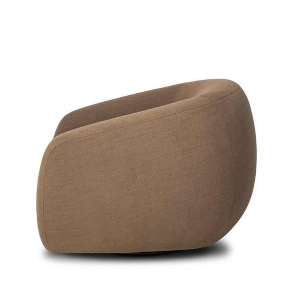 Channing Swivel Chair - Crypton Nomad Mushroom