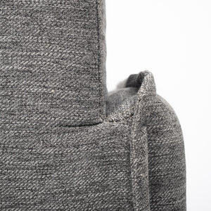 Roy I 84" Castlerock Gray Upholstered Three Seater Sofa