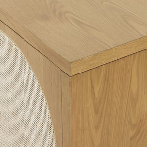 Allegra Sideboard In Honey Oak Veneer