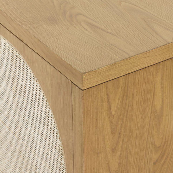 Allegra Sideboard In Honey Oak Veneer