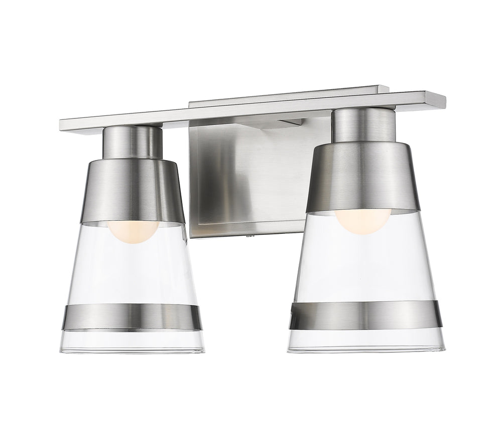Ethos 2 Light Vanity in Brushed Nickel Finish