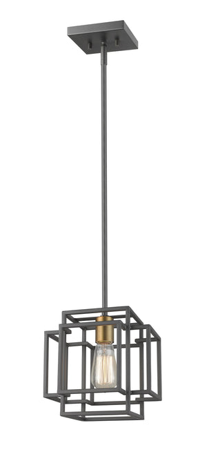 Titania 1 Light Mini Pendant in Bronze + Olde Brass Finish
