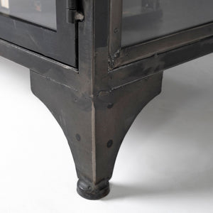 Pender 63" L Black Metal Glass Door Display Cabinet