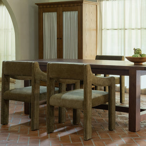 Moe's Wilson Dining Table Small Warm Brown
