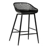 Piazza Outdoor Counter Stool Black - Set of Two