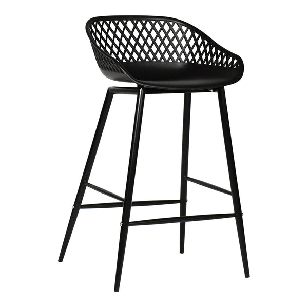 Piazza Outdoor Counter Stool Black - Set of Two