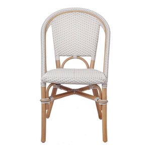 Avignon Paris Bistro Chair In White/ Gray
