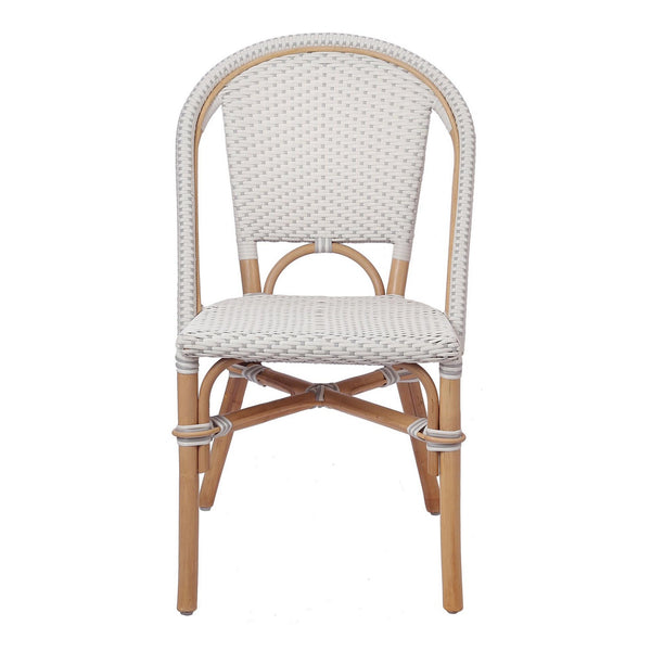 Avignon Paris Bistro Chair In White/ Gray