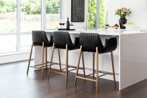 LUCANO COUNTER STOOL - BRAVO BLACK