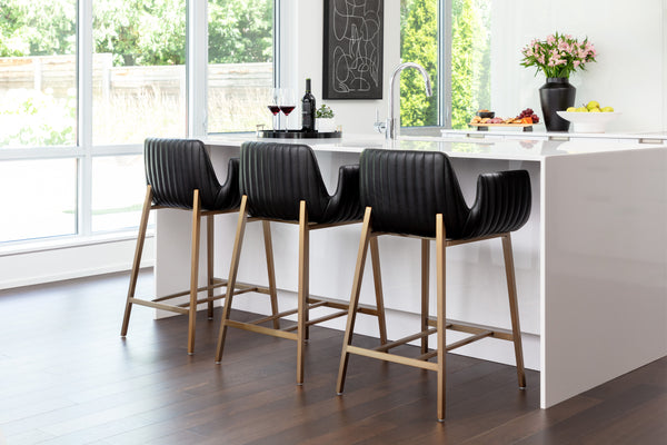 LUCANO COUNTER STOOL - BRAVO BLACK