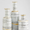 Lindus Vase | Black | White - Small