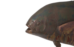 Permit Fish Wall Sculpture , Copper Patina