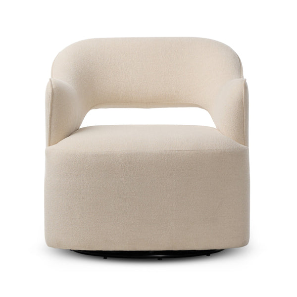 Blythe Swivel Chair - Crypton Wayfarer Snow