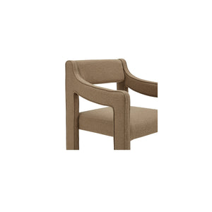 Moe's Elise Dining Chair Ochre with Sloped Arms