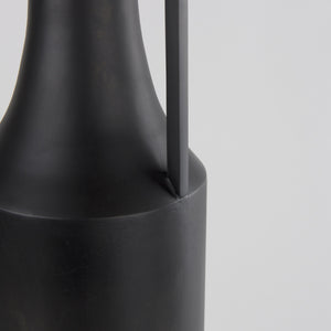 Aubrey Large 24.0H Black Iron Flower Vase