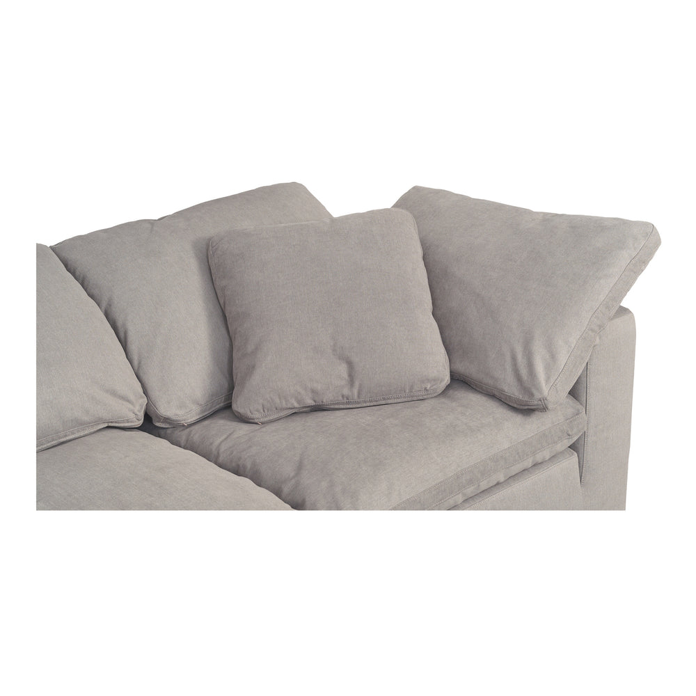Moe's Clay Modular Sofa in Light Grey
