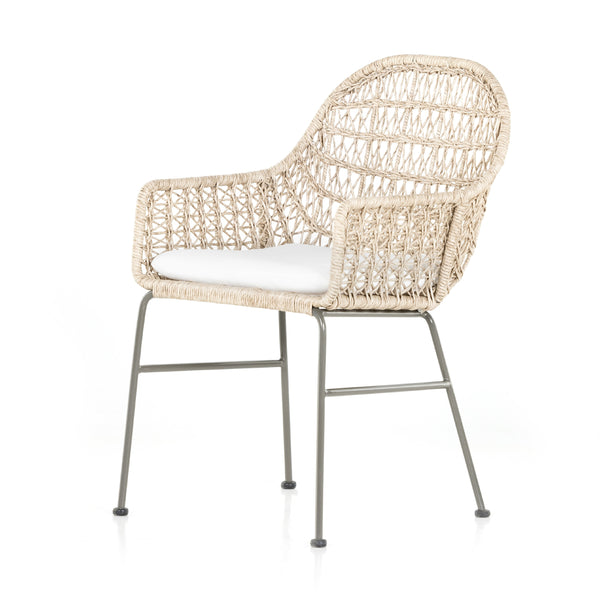 Bandera Dining Chair W/ Cushion In White