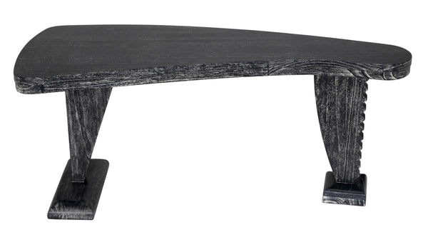 Zigmund Mahogany Desk in Cinder Black