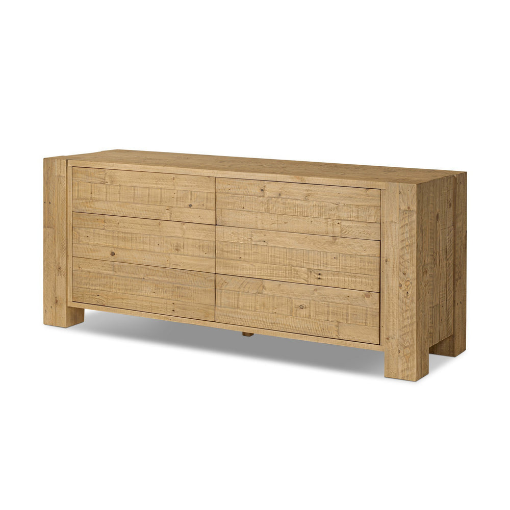 Perot 6 Drawer Dresser - Light Blonde Pine