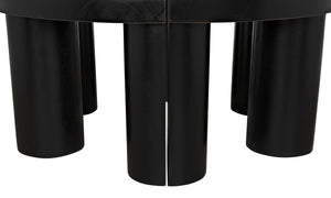 Pluto Mahogany Coffee Table in Hand-Rubbed Black