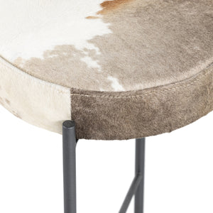Nocona Stool In Speckled Hide In Counter
