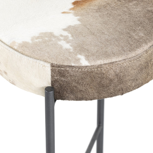 Nocona Stool In Speckled Hide In Counter