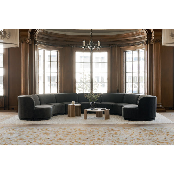 Moe's Dala Marble & Oak Side Table