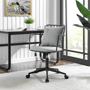 Edison Fabric Office Chair In Strata Gray