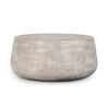 Nellie 37" Outdoor Round Coffee Table - Light Gray