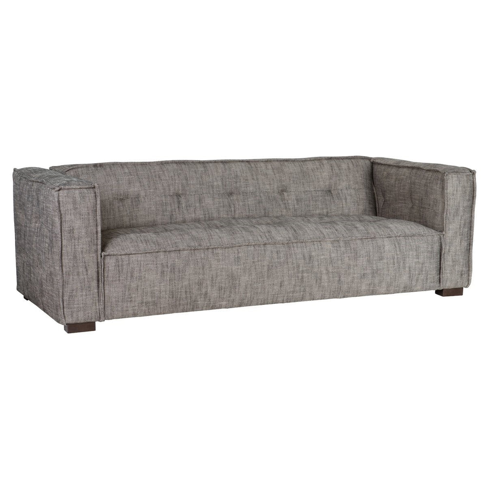 Element Contemporary Gray Upholstered Sofa with Deep Cushions