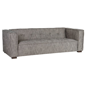 Element Contemporary Gray Upholstered Sofa with Deep Cushions