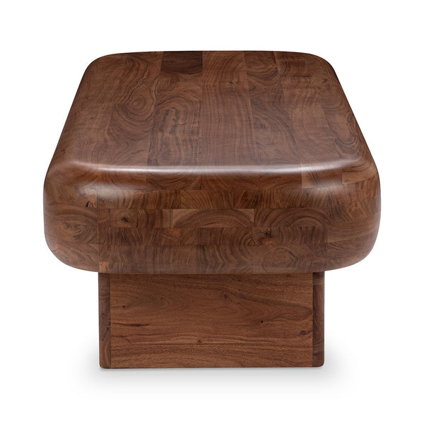 Craig Solid Wood Rectangle Coffee Table - Acorn Brown