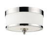 Cosmopolitan 3 Light Flush Mount in Chrome Finish