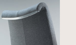 tulip office chair dark grey wool