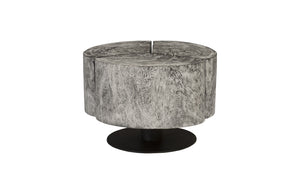 Clover Coffee Table, Chamcha Wood, Grey Stone
