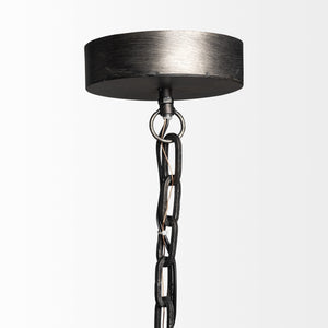 Bashaw I 17x20 Gray Toned Metal Dome Pendant Light