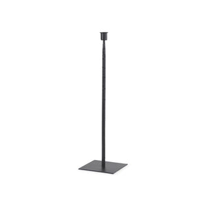 Porter 5.0L x 5.0W x 18.0H Medium Black Iron Candle Holder