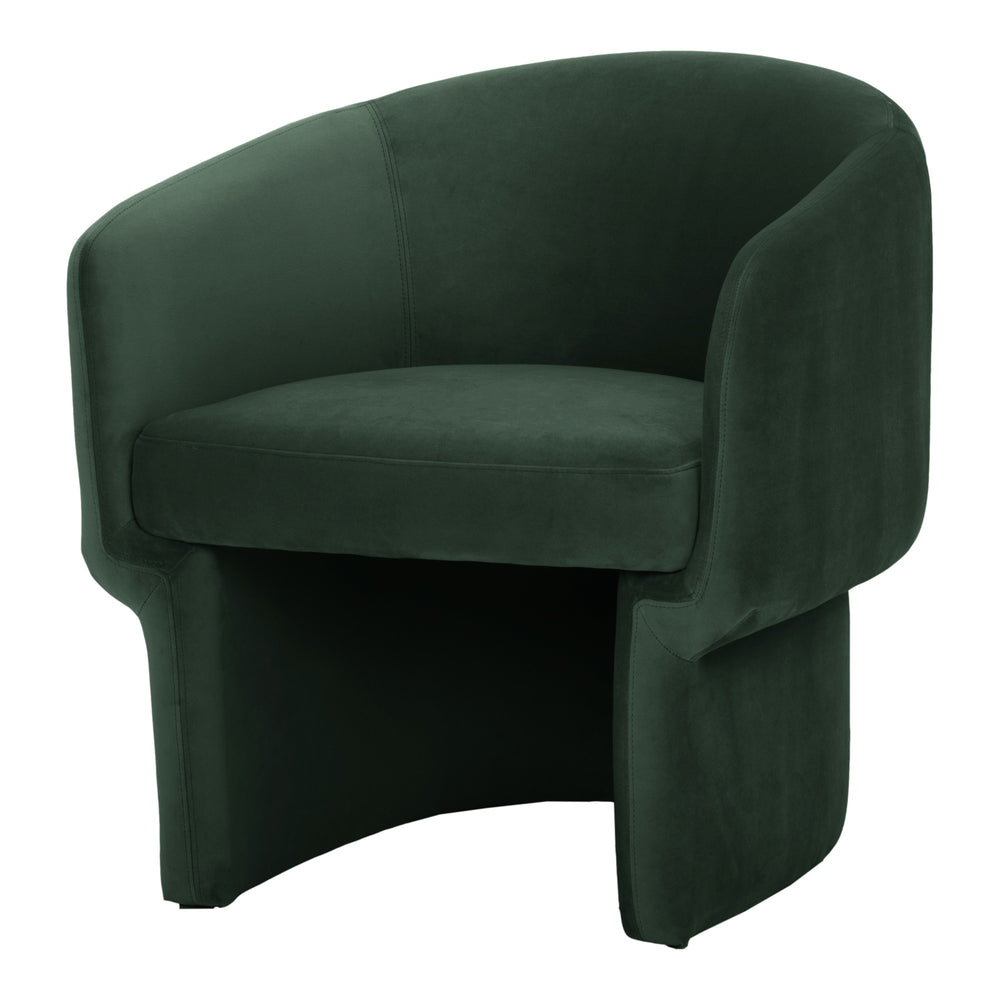 Moe's Franco Chair in Dark Green