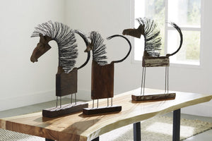 Wire Horse Sculpture, Small Body