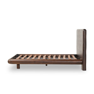 Nigel King Bed - Rustic Brown Acacia