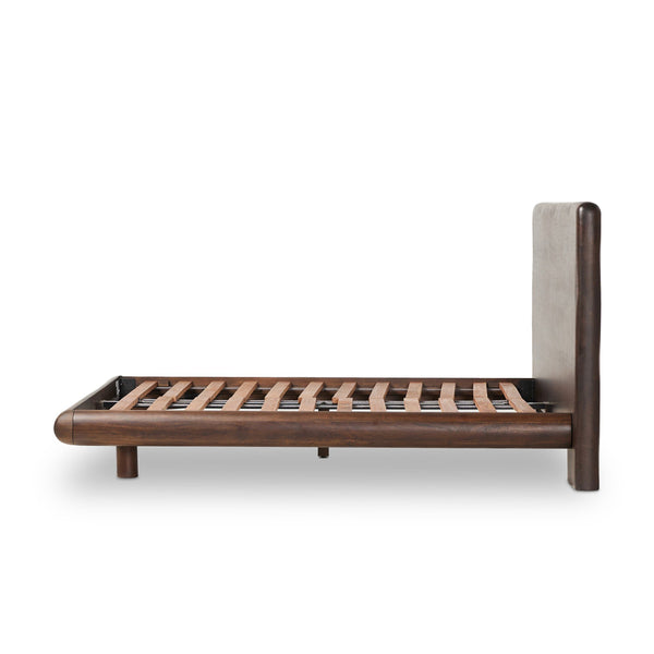 Nigel King Bed - Rustic Brown Acacia
