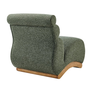 Lucius Boucle Accent Chair, Milford Green 