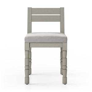 Waller Outdoor Dining Chair In Grey/Stone