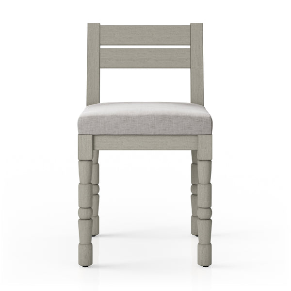 Waller Outdoor Dining Chair In Grey/Stone