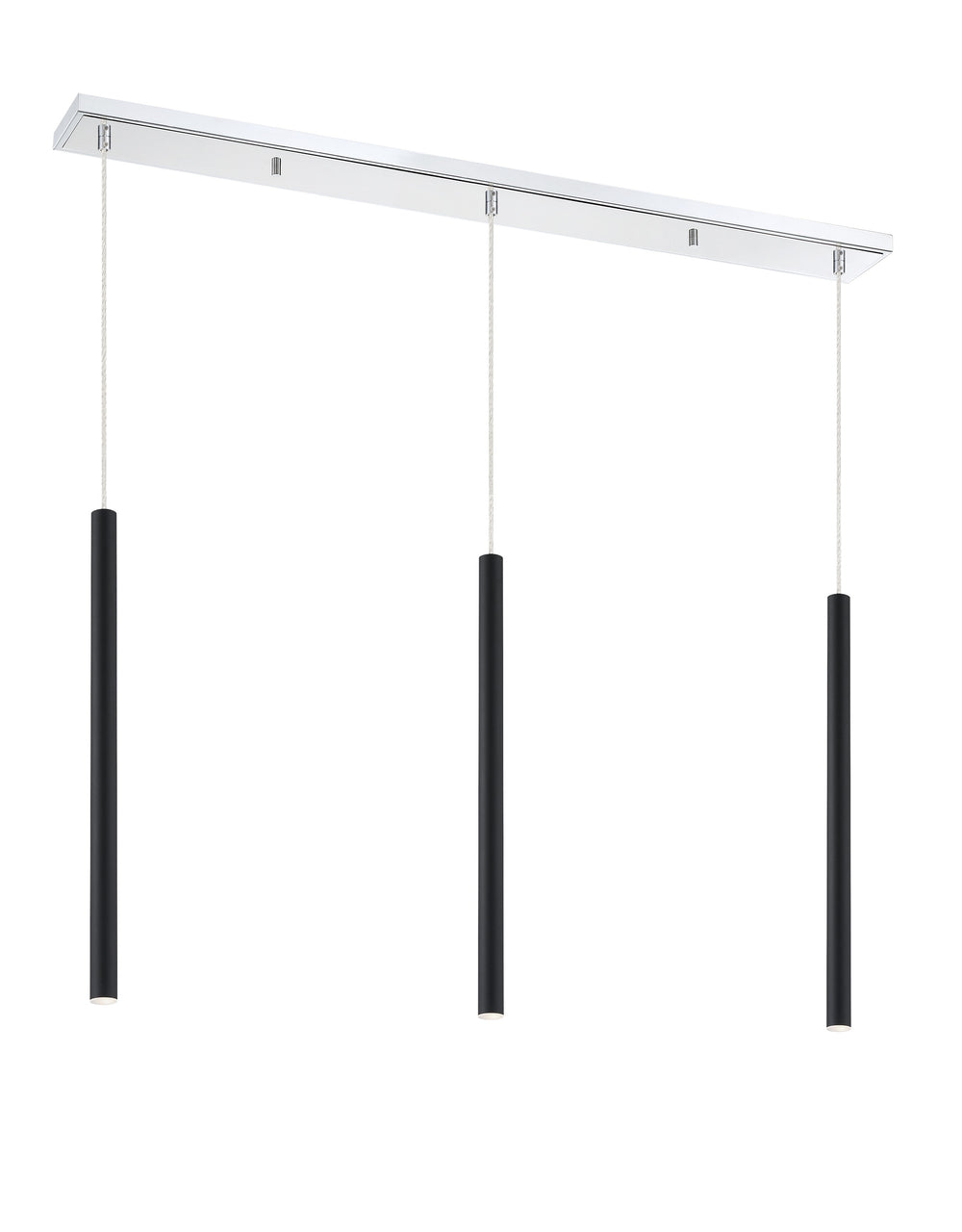 Forest 3 Light Island/Billiard in Chrome Finish